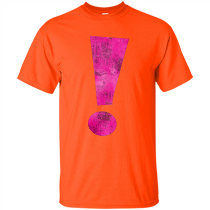 Exclamation Point Graphic T-shirt Orange