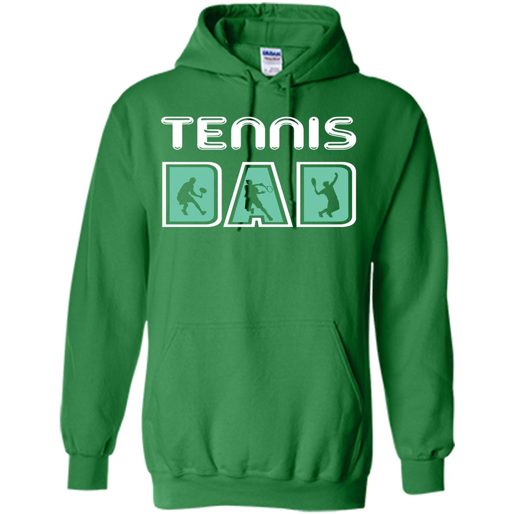 Tennis Lover T-shirt Tennis Dad Irish Green