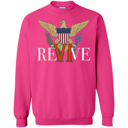 Revive the VI US Virgin Islands Strong T-shirt Heliconia