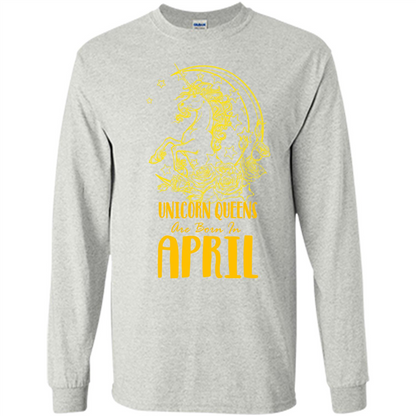 April Unicorn T-shirt Unicorn Queens Are Born In April Ash