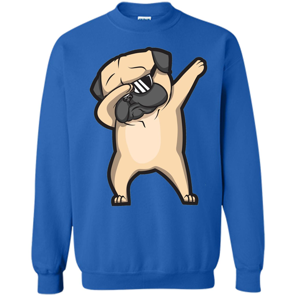 Dabbing Pug Shirt - Cute Funny Dog Dab T-shirt Royal