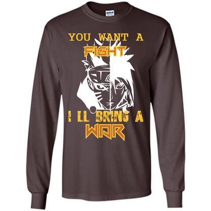 Movie T-shirt You Want A Fight I_Ñéll Bring A War Dark Chocolate