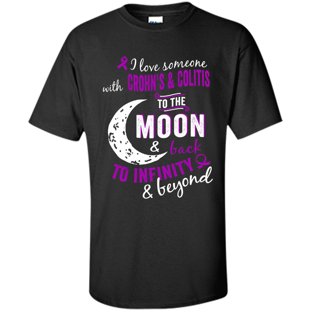 Crohn's and Colitis Awareness T-shirt Black