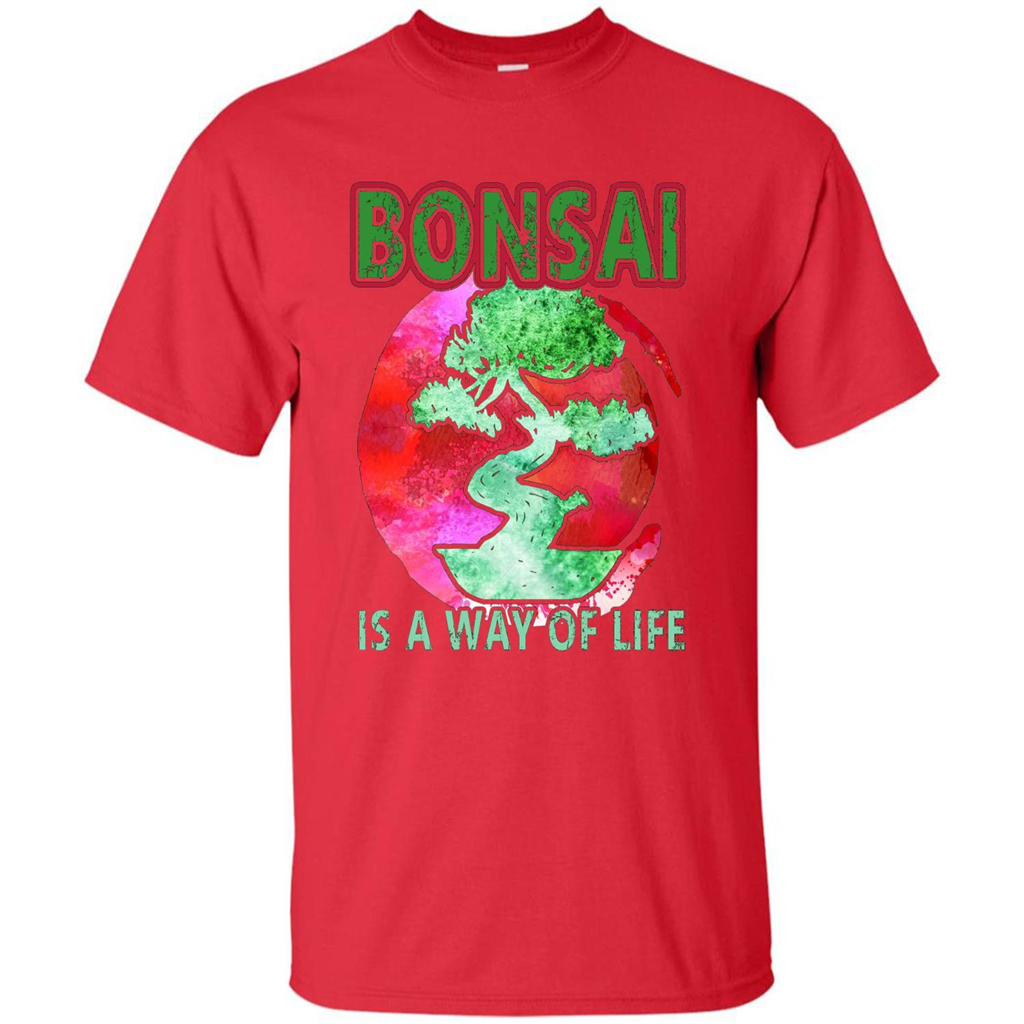 Bonsai T-shirts - Love Bonsai Of Life T-shirt Red