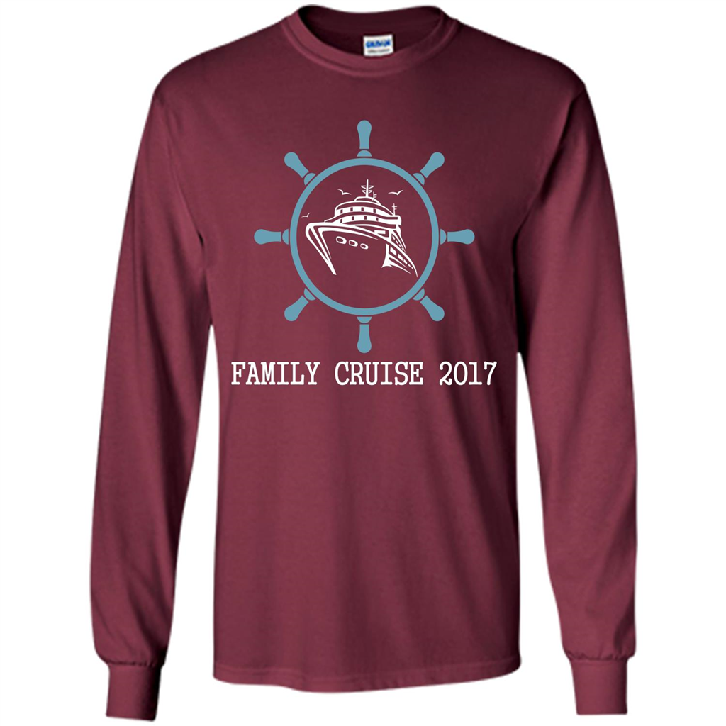 Family T-shirt Family Cruise 2017 Maroon