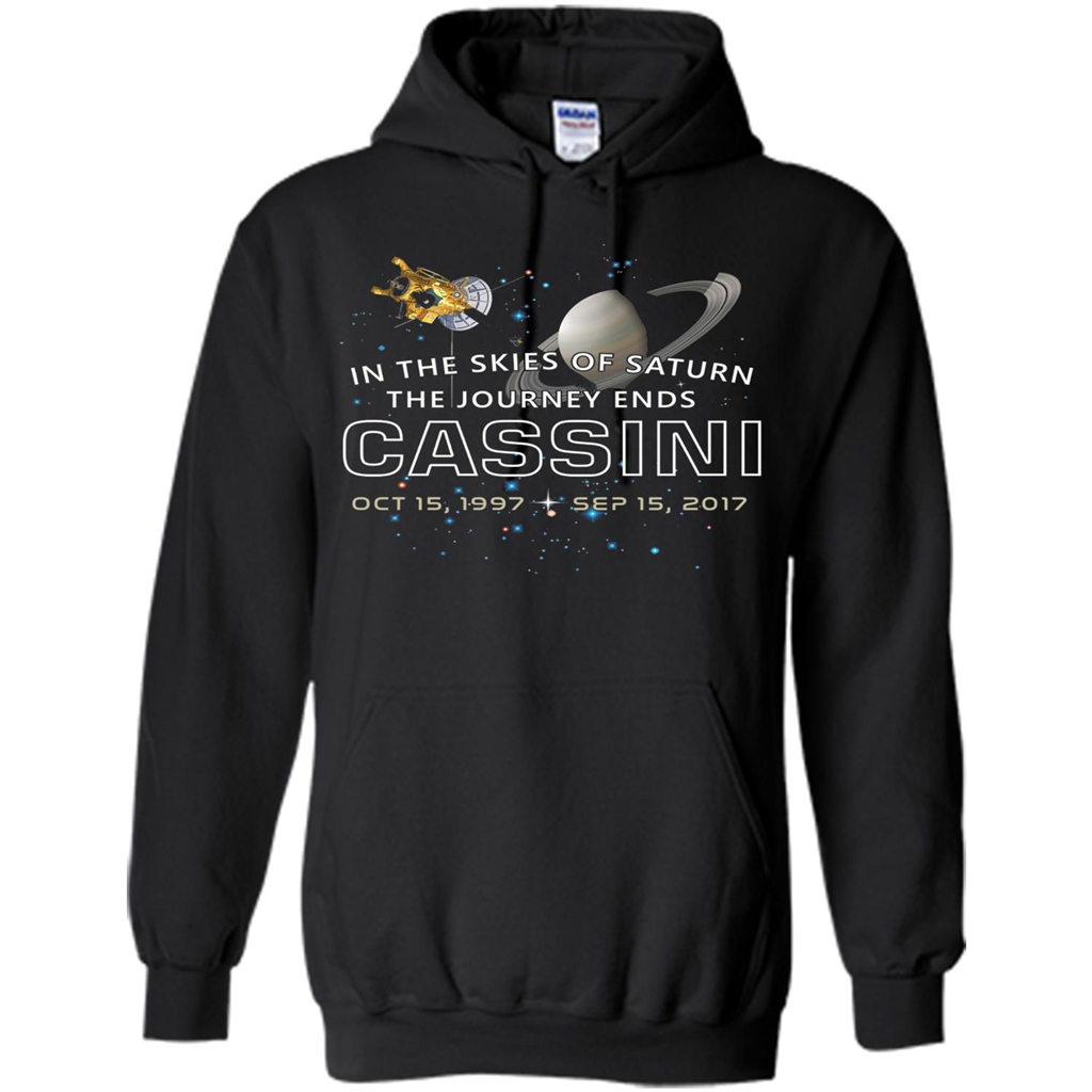 Cassini Spacecraft: End Of Mission At Saturn T-shirt Black