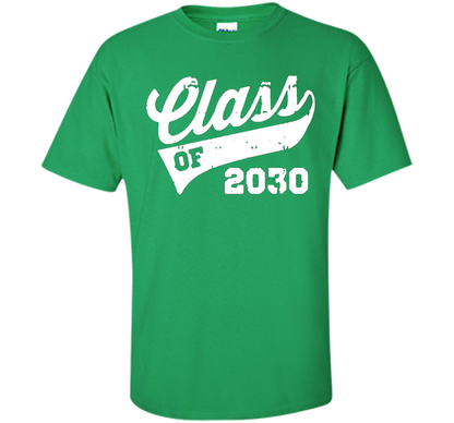 Kindergarten T-shirt Class Of 2030 Kindergarten Style T-shirt Irish Green