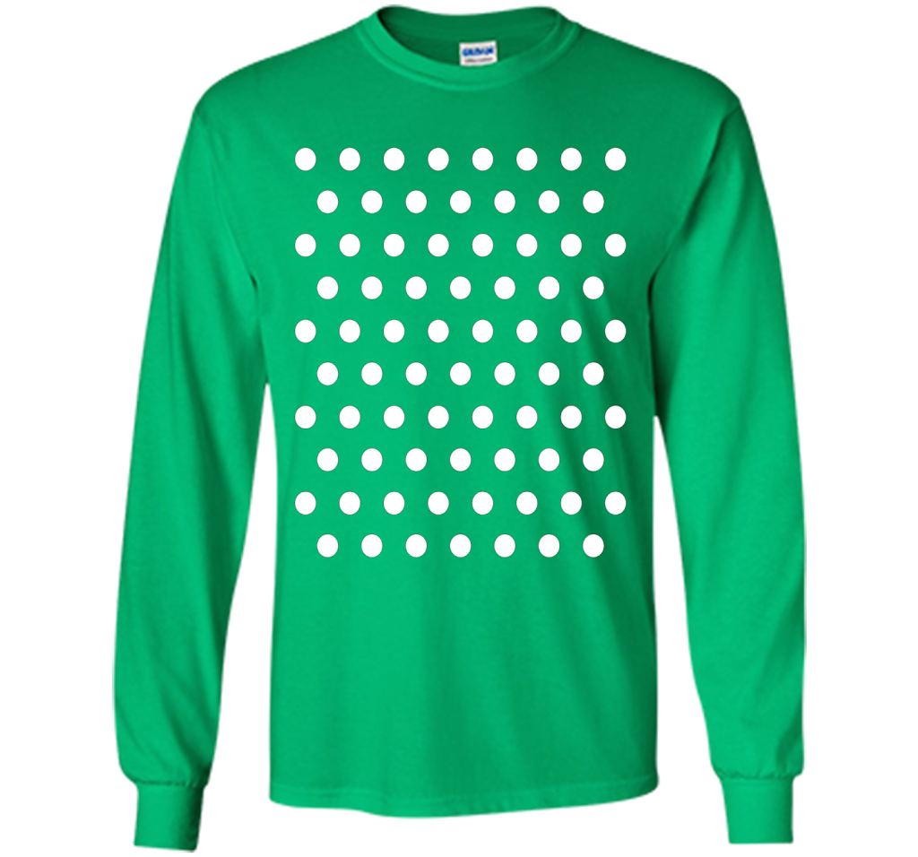 Black and white polka dot tee t shirt shirt Irish Green