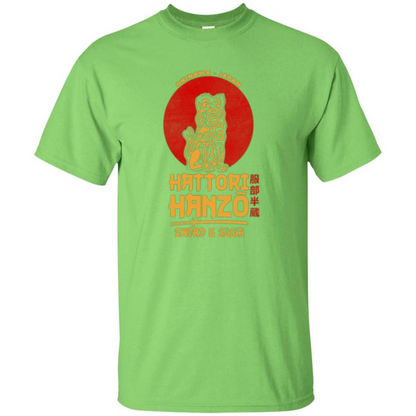 Hattori Hanzo Sword And Sushi T-shirt Lime