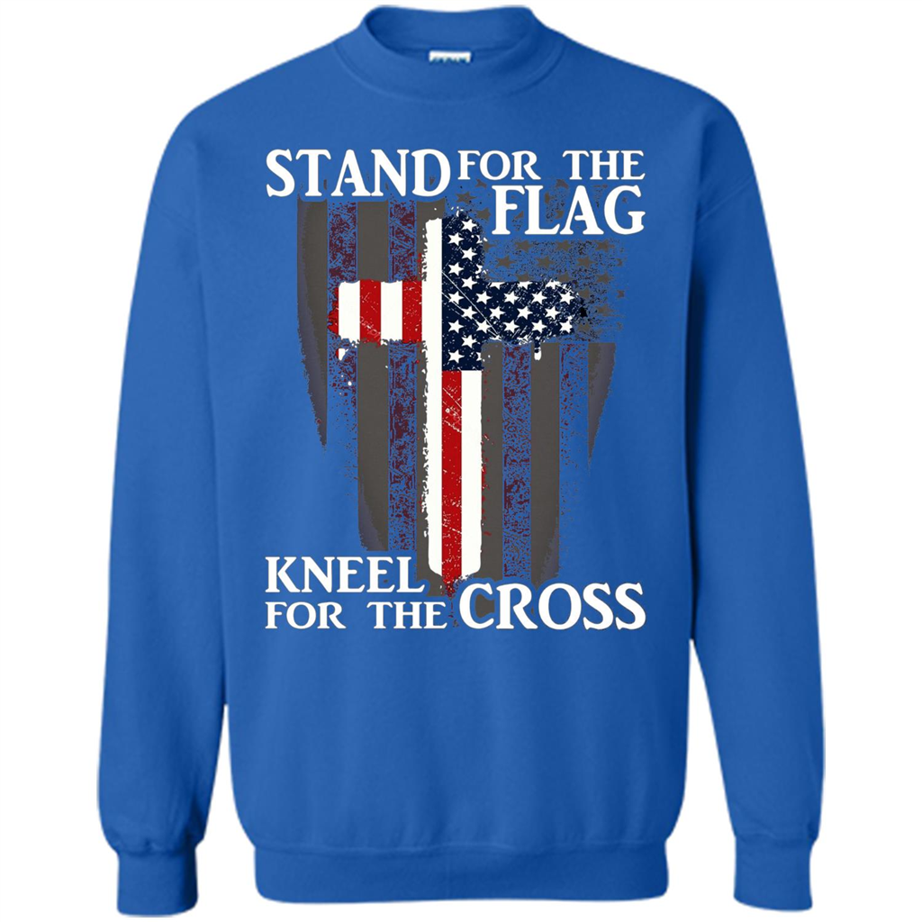 Stand For The Flag Kneel For The Cross T-Shirt Royal