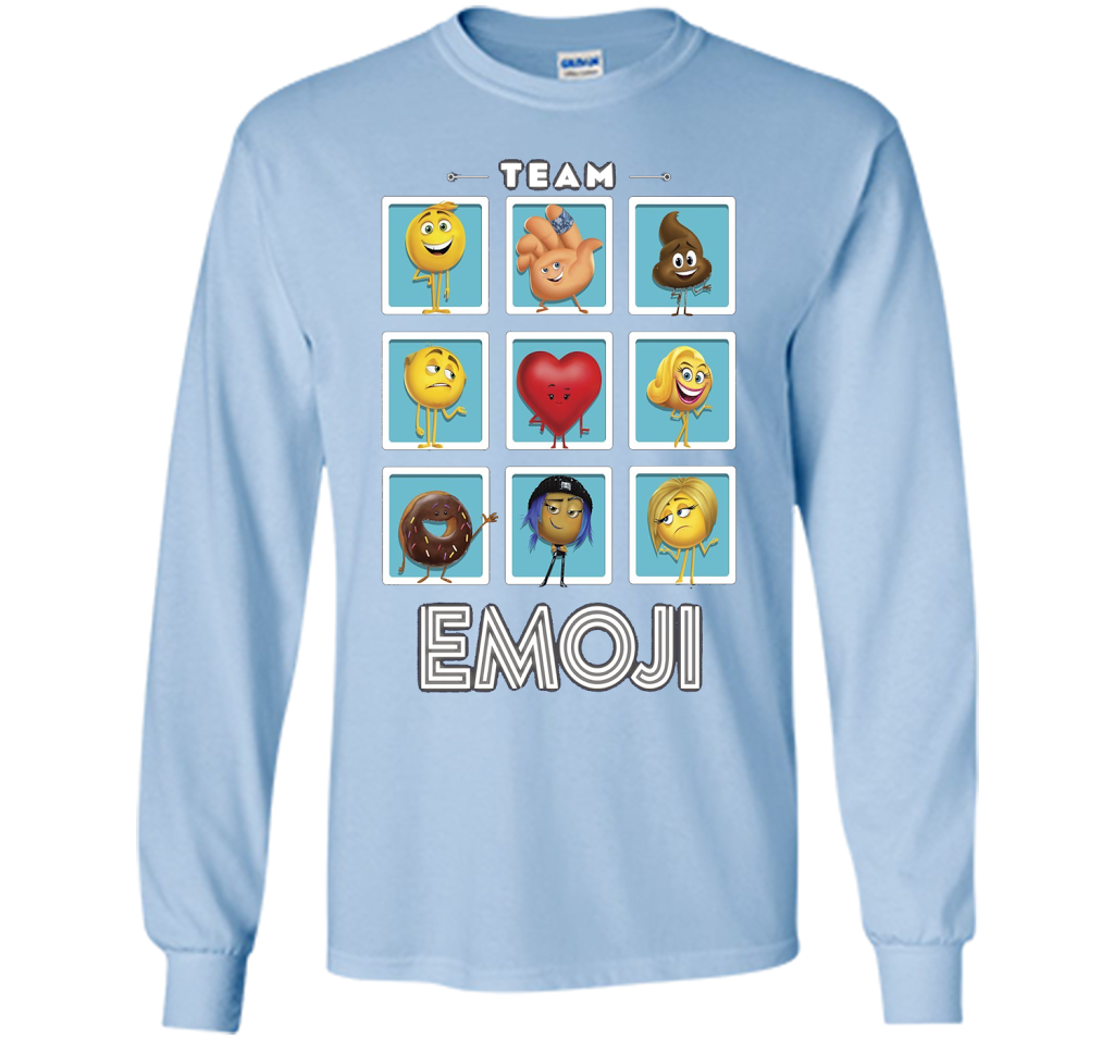 The Emoji Movie Team Emoji Panels Graphic T-Shirt shirt Light Blue