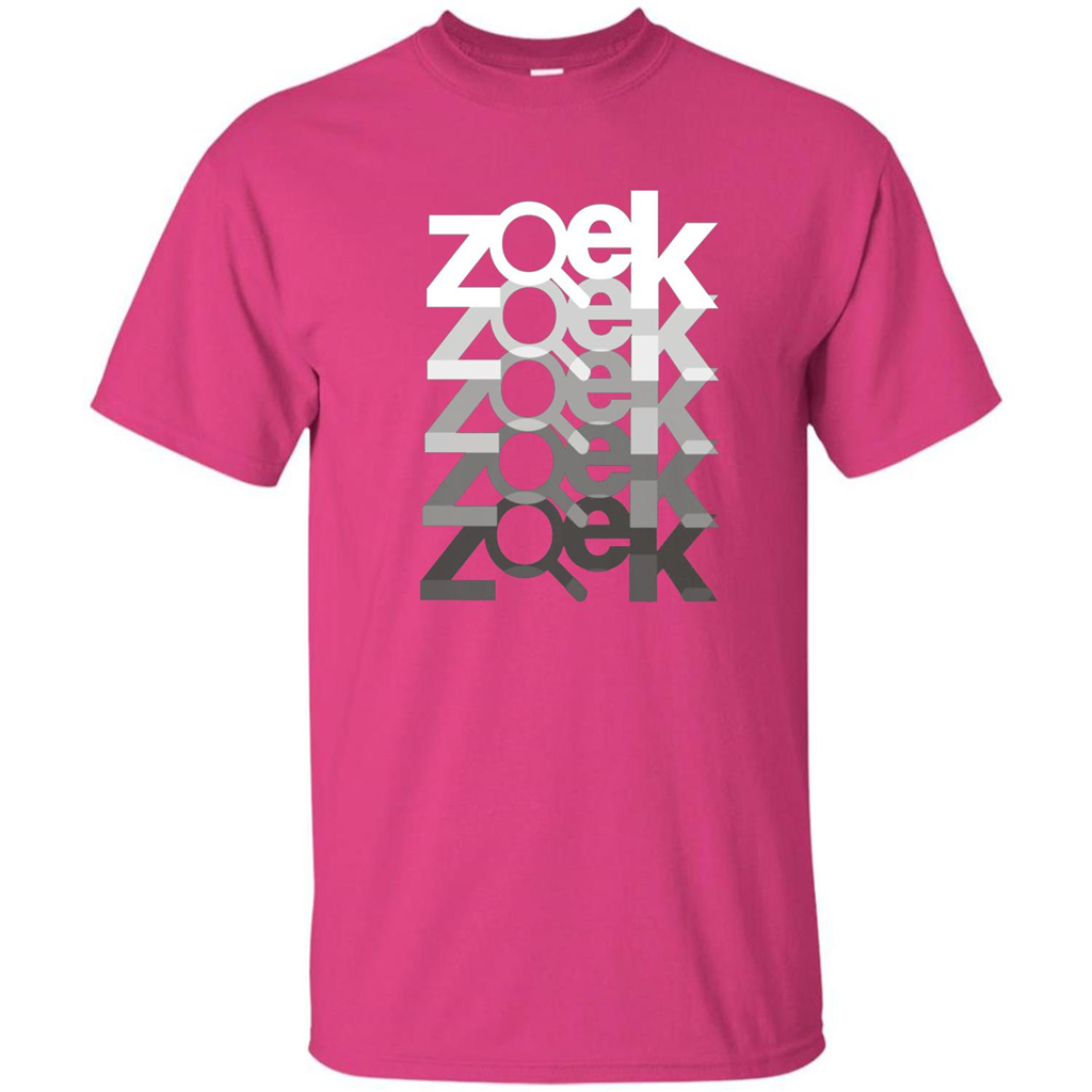 Zoek Zoek Zoek White Black T-shirt Heliconia