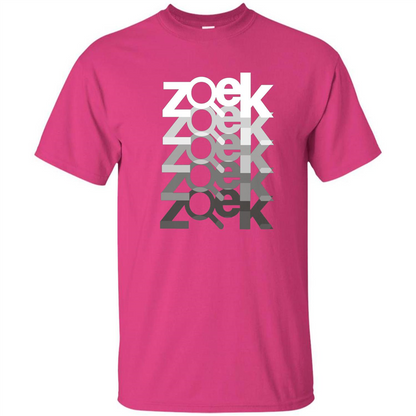 Zoek Zoek Zoek White Black T-shirt Heliconia