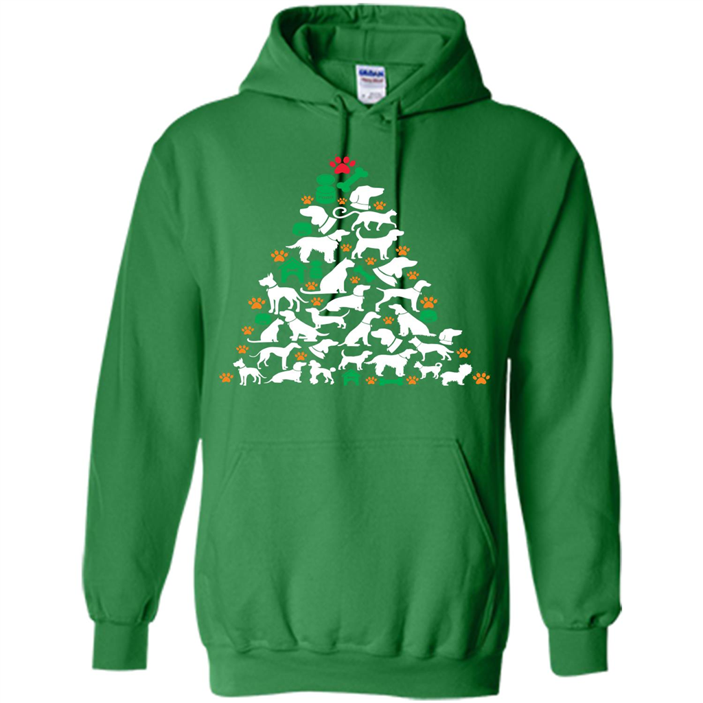 Christmas T-shirt Dog Lover Person Christmas Tree T-shirt