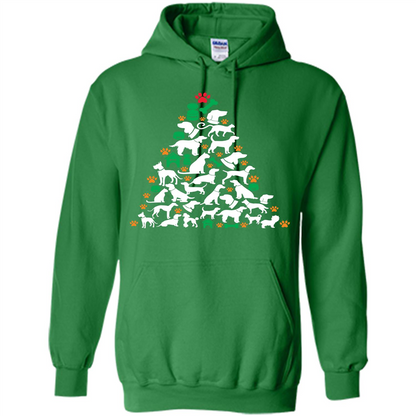 Christmas T-shirt Dog Lover Person Christmas Tree T-shirt