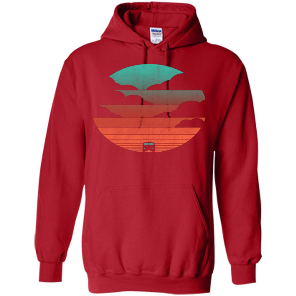 Driving Into The Sunset T-shirt Red