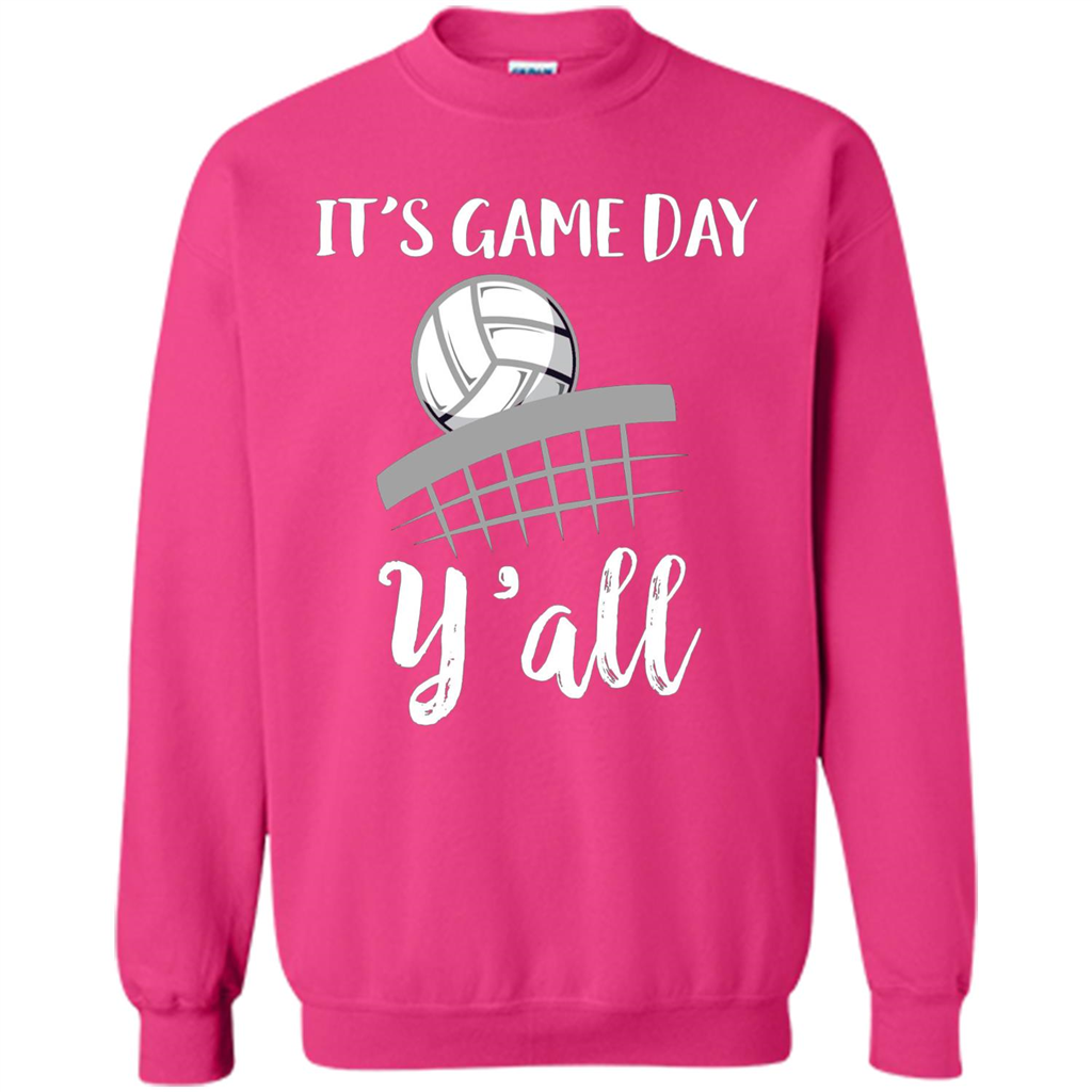 Volleyball Lovers T-shirt It's Game Day Y'all Tshirt Heliconia