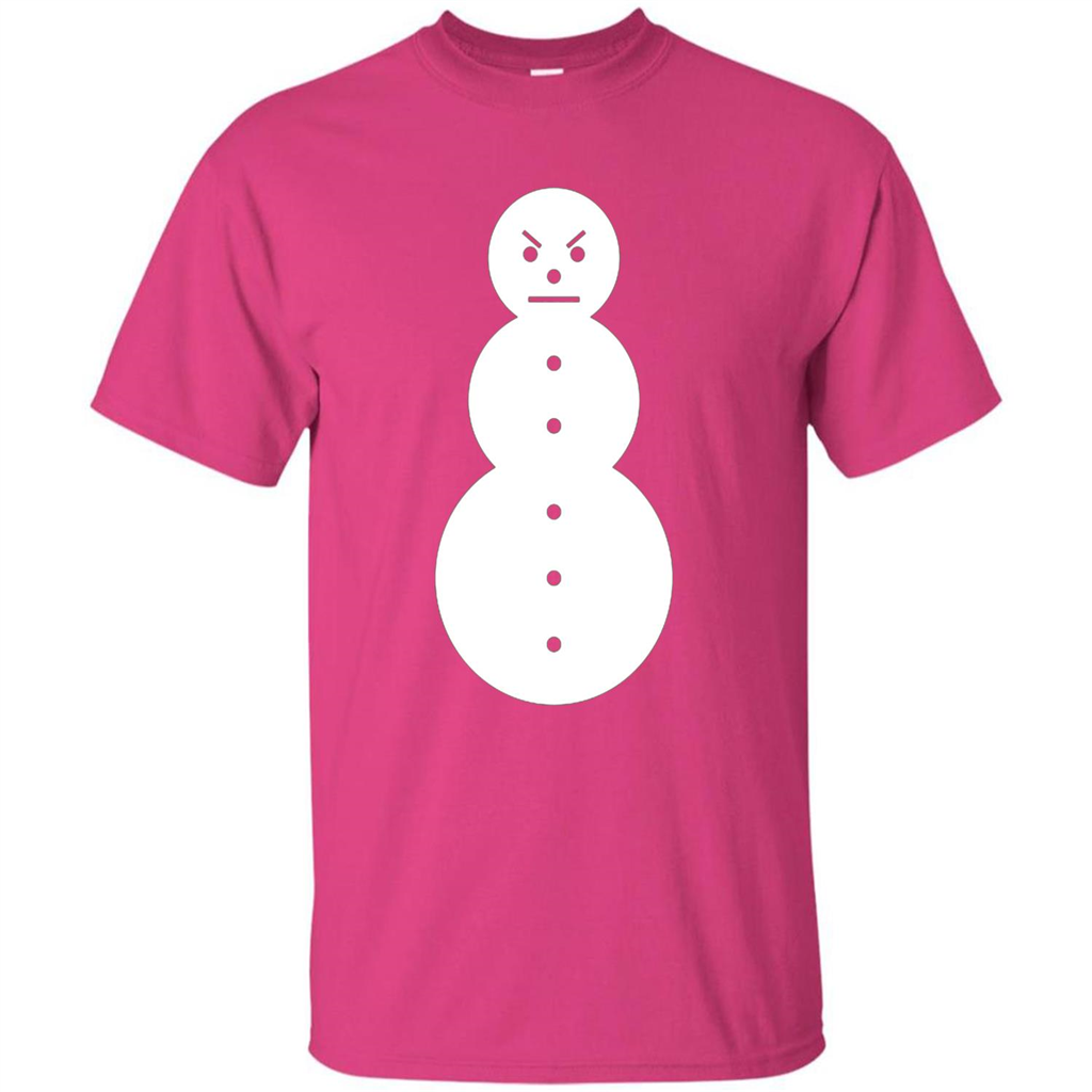 Christmas T-shirt Angry Snowman T Shirt Heliconia