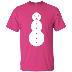 Christmas T-shirt Angry Snowman T Shirt