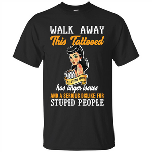 Autism Awareness T-shirt Walk Away This Tattooed