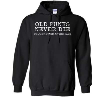 Old Punks Never Die We Just Stand At The Back T-shirt Royal