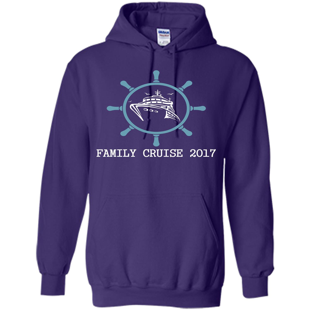 Family T-shirt Family Cruise 2017 Purple