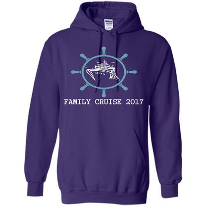 Family T-shirt Family Cruise 2017 Purple