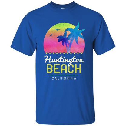 Huntington Beach California T-shirt Royal