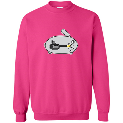 Bunny vs Dinosaur T-shirt Heliconia