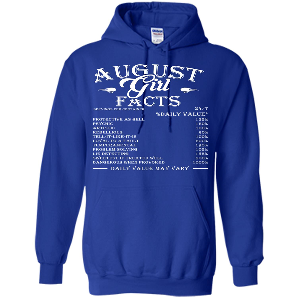 August Girl Facts T-shirt Royal
