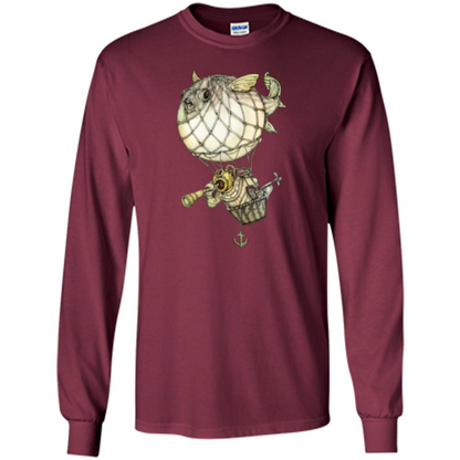 Blowfish T-shirt Captive Balloon T-shirt Maroon