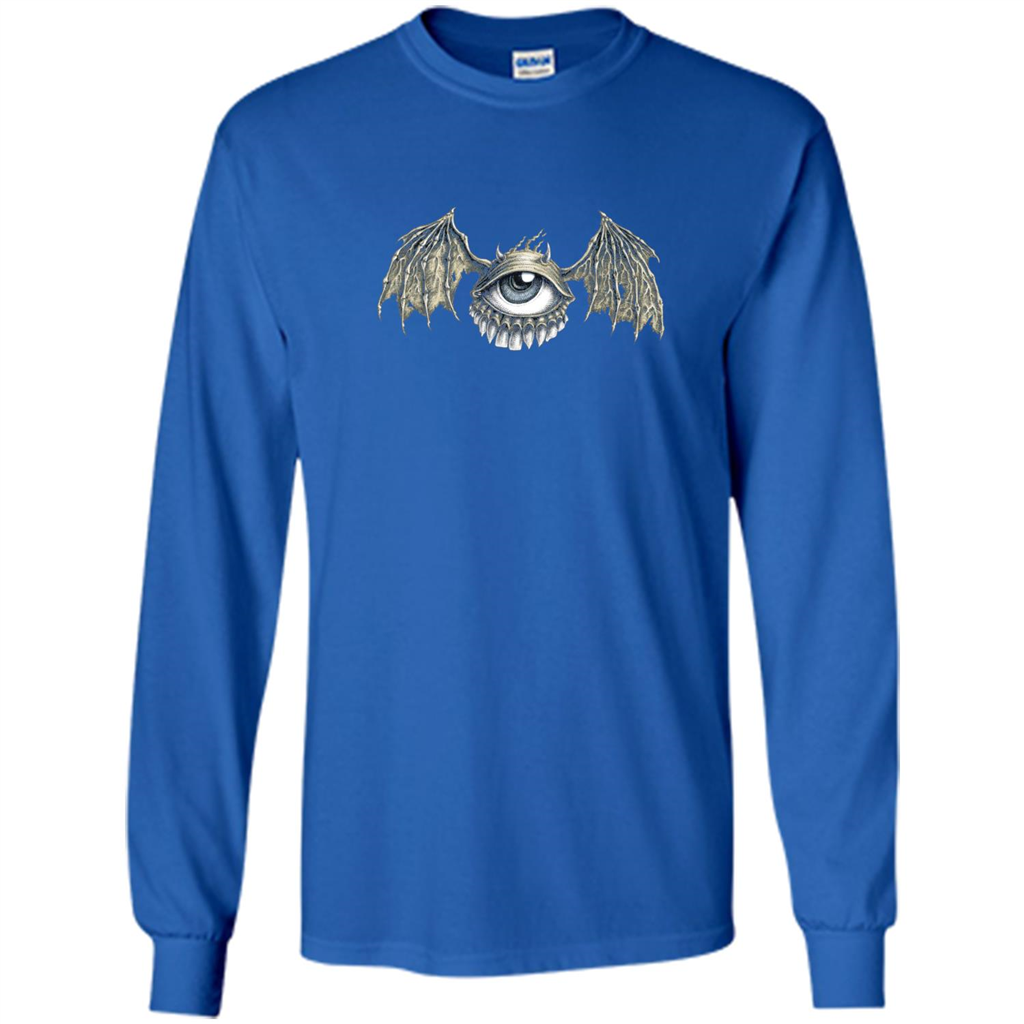 Eyebat T-shirt Scary Halloween Tshirt Royal