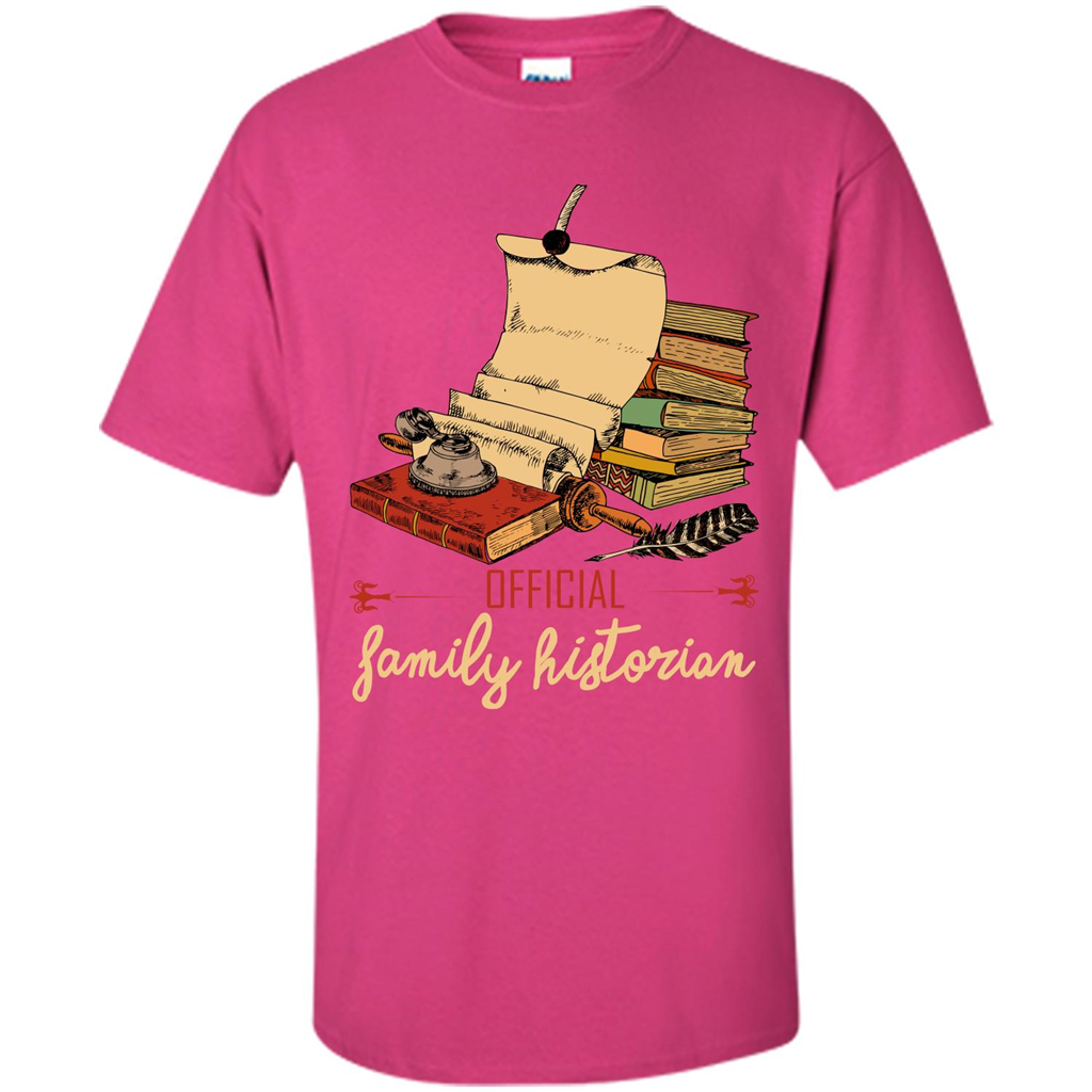 Family T-shirt Official Family Historian Heliconia