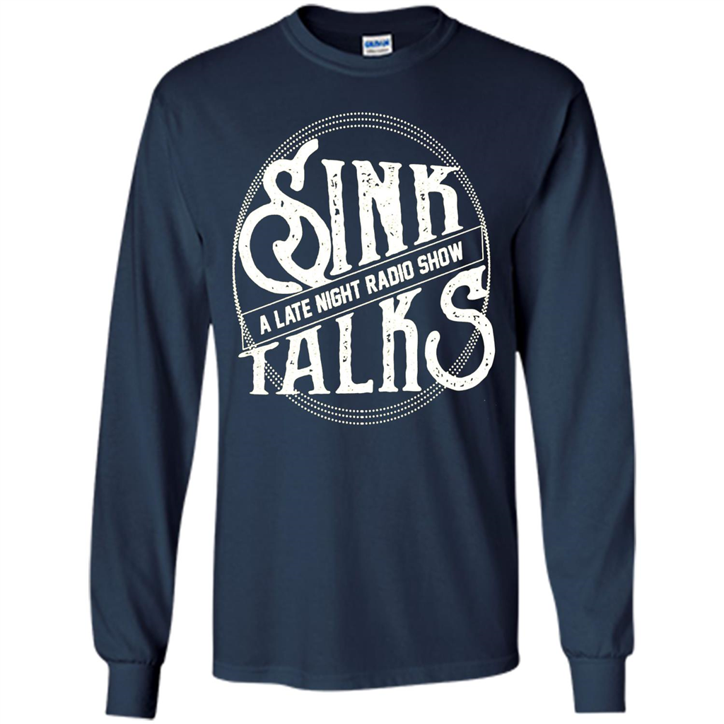 Sink Talks T-Shirt A Late Night Radio Show Navy