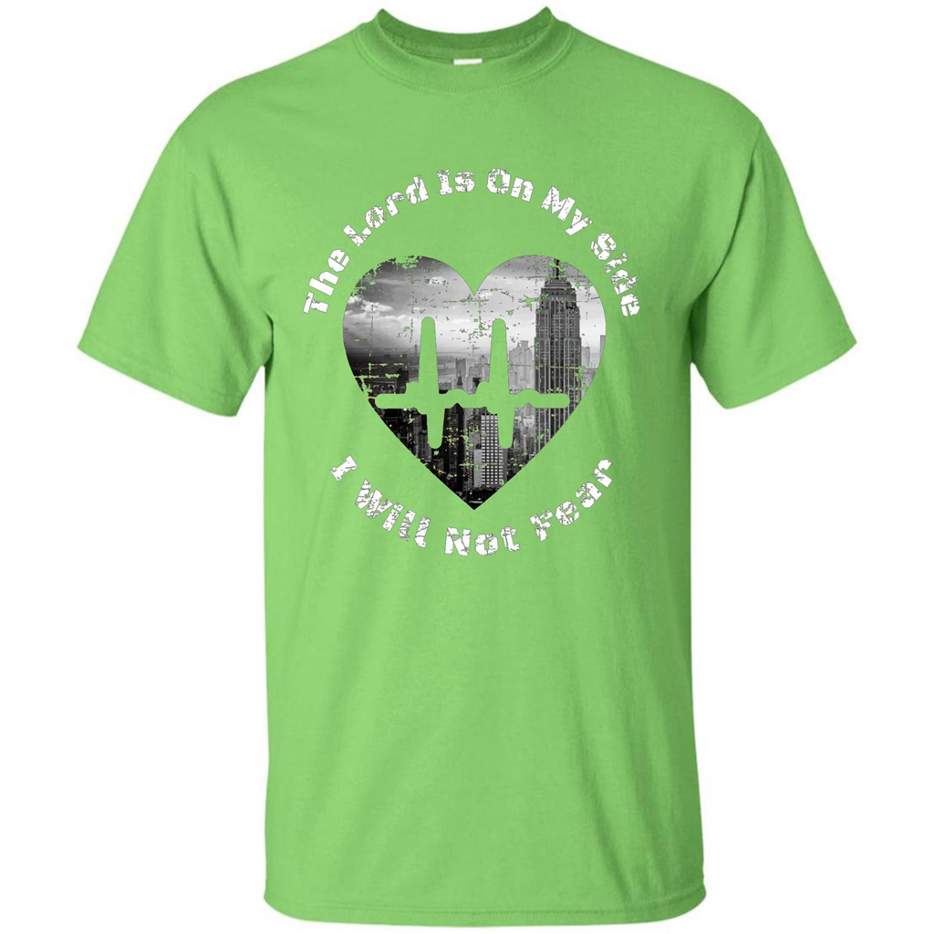 Faith Inspired T-shirt The Lord Is On My Side I Will Not Fear Lime