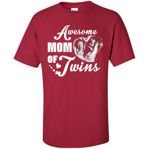 Mommy T-shirt Awesome Mom Of Twins