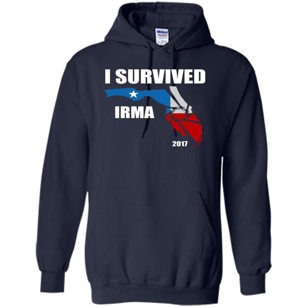 I Survived Hurricane Irma 2017 T-shirt Navy