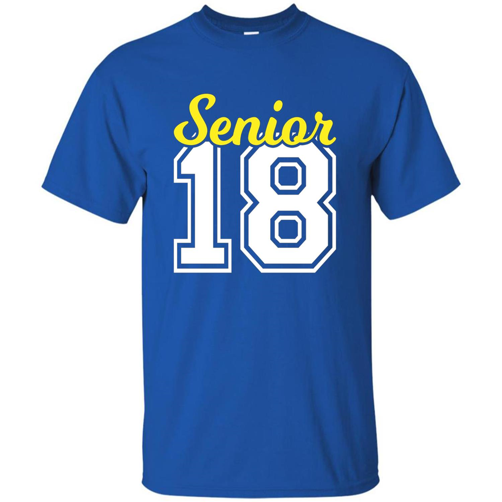 Senior Class of 2018 Jersey Style T-shirt Royal