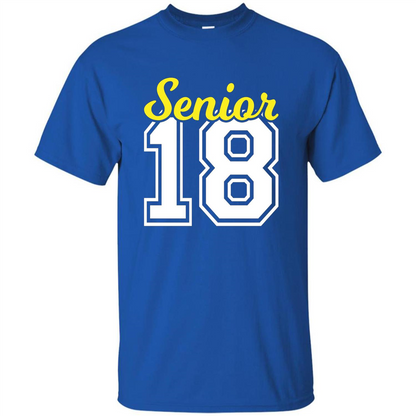 Senior Class of 2018 Jersey Style T-shirt Royal