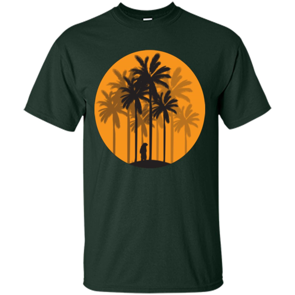 Summer T-shirt Summer Time Forest Green
