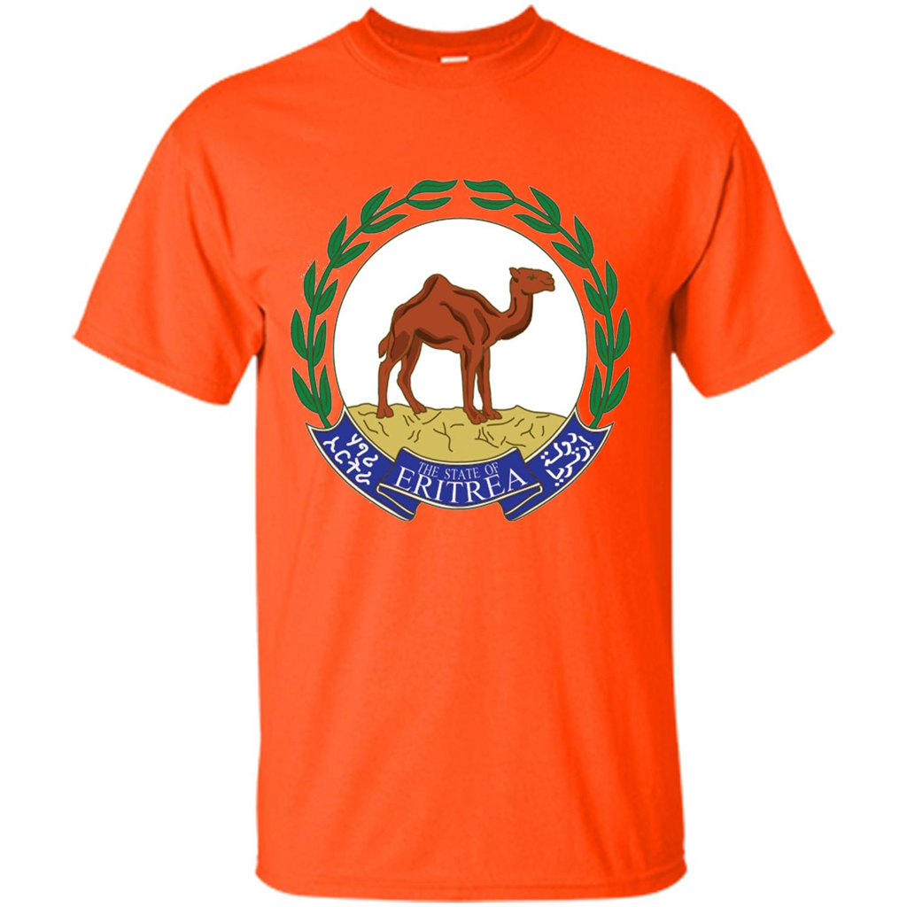 Eritrea Emblem T-shirt National Heritage Pride Orange