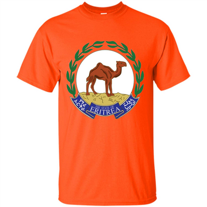 Eritrea Emblem T-shirt National Heritage Pride Orange
