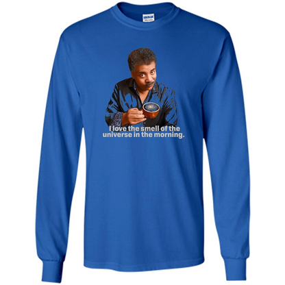 Neil Degrasse Tyson I Love The Smell Of The Universe T-Shirt Royal