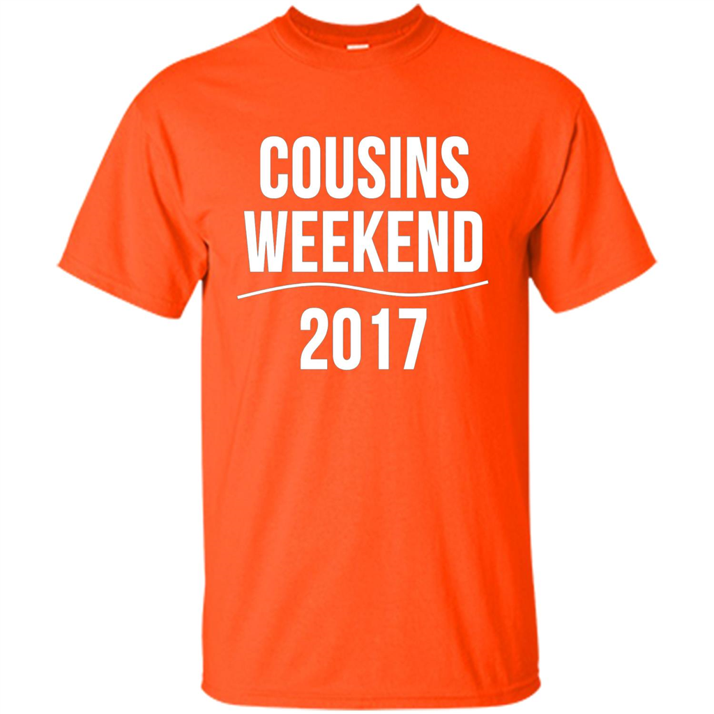 Family T-shirt Cousins Weekend 2017 Orange