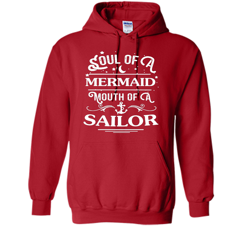 Soul Of A Mermaid Mouth Of A Sailor Shirt cool shirt Red