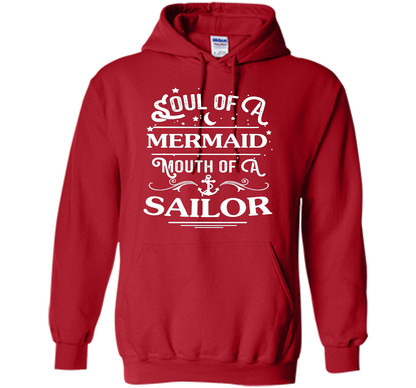 Soul Of A Mermaid Mouth Of A Sailor Shirt cool shirt Red