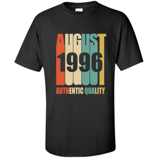 August 1996 Authentic Quality T-shirt Black