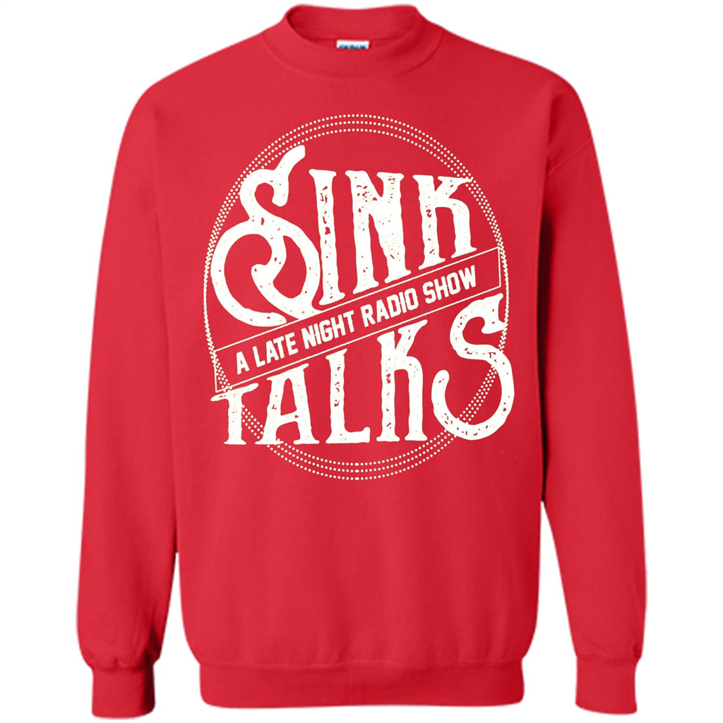 Sink Talks T-Shirt A Late Night Radio Show Red