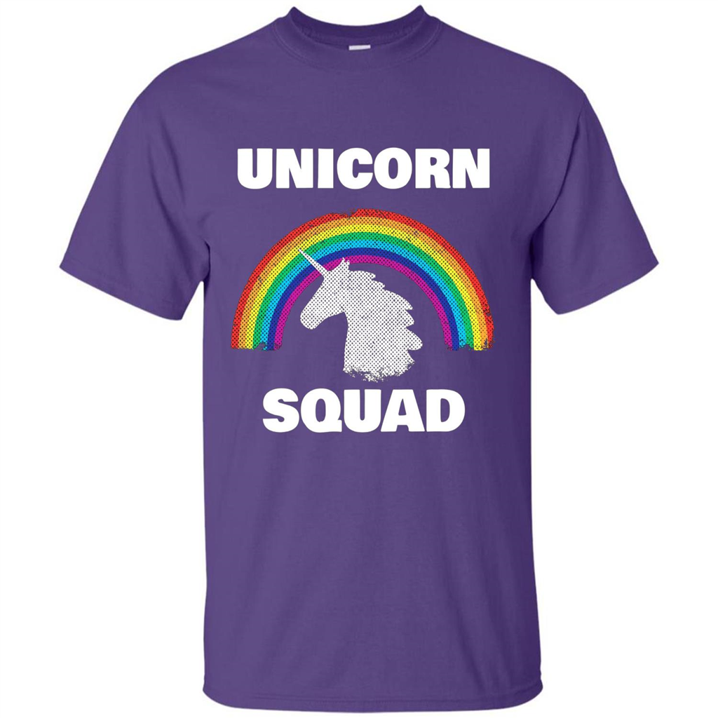 Unicorn Squad T-shirt Rainbow Unicorns Love T-Shirt Purple