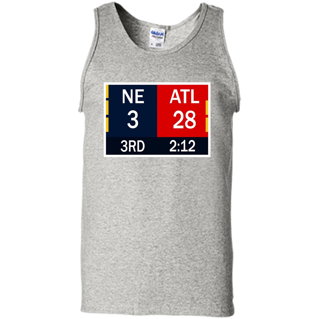 NE 3 ATL 28 Final T-shirt 2 Sides 1 Game Ash